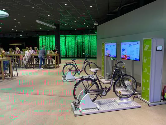 EnergyBike Physik 3 - hier mit City-Bikes bei einer Toursimusmesse