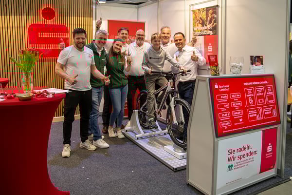 CharityBike zum mieten für Messen und Events