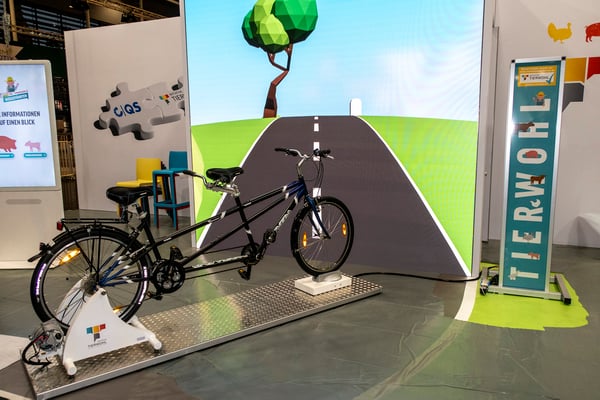 EnergyBike Physik 3 - hier mit Tandem bei der Eurotier