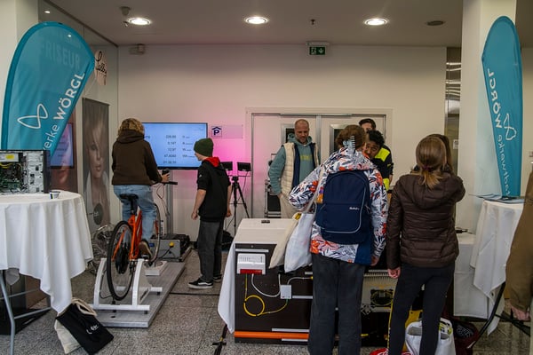 Umweltbike bei einer Ausbildungsmesse in A-Wörgl für einen Stromlieferanten