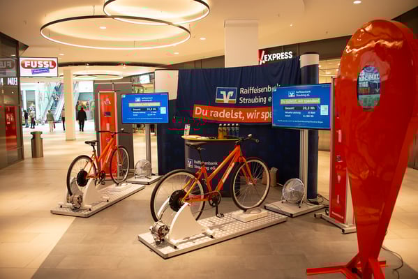 EnergyBike Physik 3 - als Spendenfahrrad für eine Bank