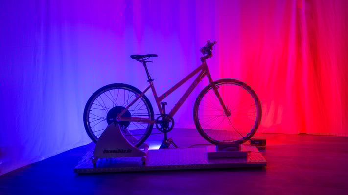 Stimmungsvolles Licht mit einem UmweltBike