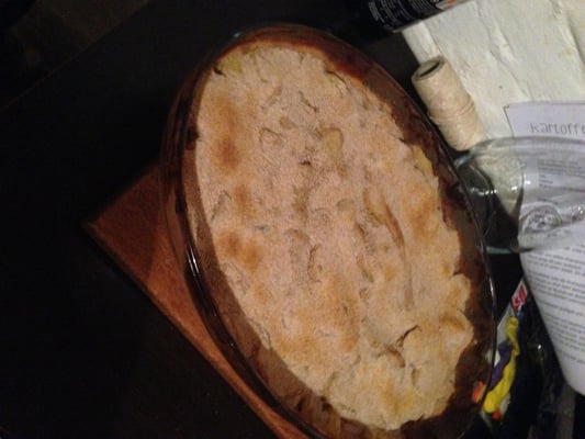 Durian-Kartoffelauflauf.