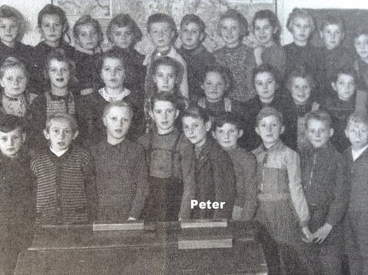 Pit Morell, 5. von rechts, erste Reihe. Anfang der 50er.