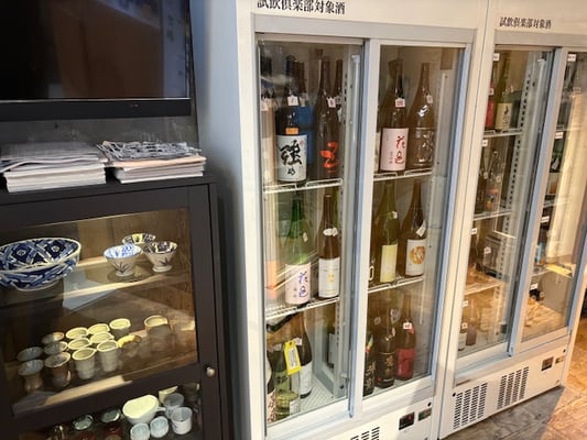 お酒は冷蔵庫で管理