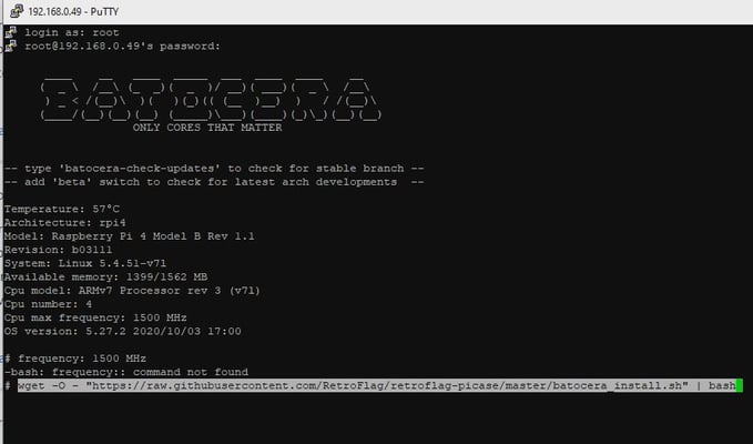 Batocera Putty Safe Shutdown NESPi 4 Case