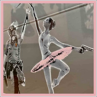 Ballerina - Cops - Street Art - raum für zeitgenössische kunst Nürnberg