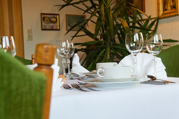 Hartlefs Gasthof, Tischgedeck