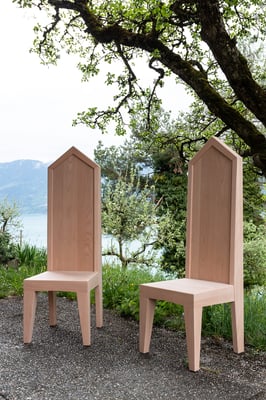 Altar Stühle Buchenholz.