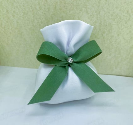 Sacchettino con nastro in velluto, bomboniera