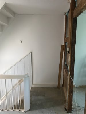 Sanierungsphase - Denkmalgeschütztes Altstadt Haus Lübeck - Treppenaufgang - Spilker Architektur