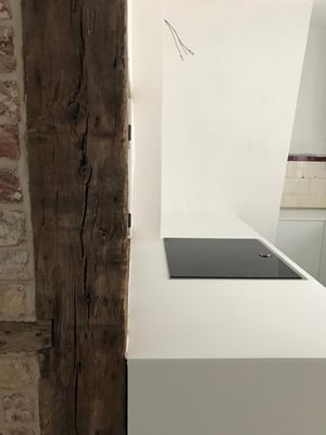 Sanierungsphase - Denkmalgeschütztes Altstadt Haus Lübeck - Balken - Spilker Architektur