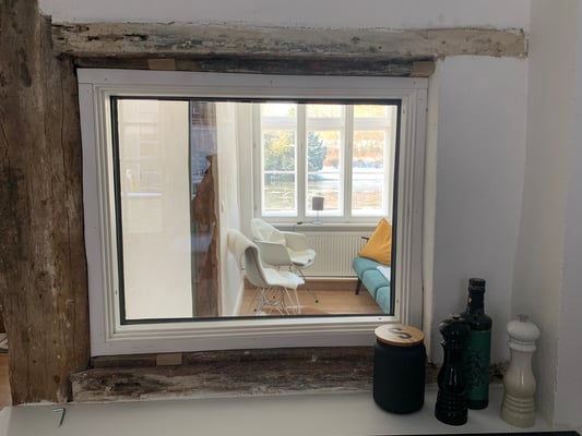 Sanierungsphase - Denkmalgeschütztes Altstadt Haus Lübeck - Fensteröffnung - Spilker Architektur