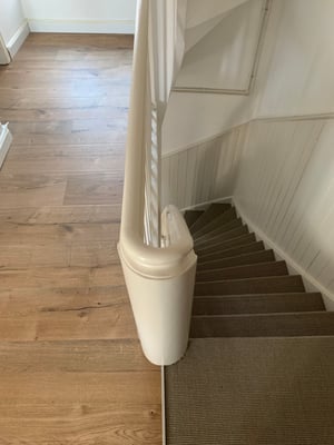 Sanierungsphase - Denkmalgeschütztes Altstadt Haus Lübeck - Treppenaufgang - Spilker Architektur