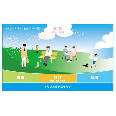 立教大学　サスティナブルユビキタス　 ウェブサイト　イラスト