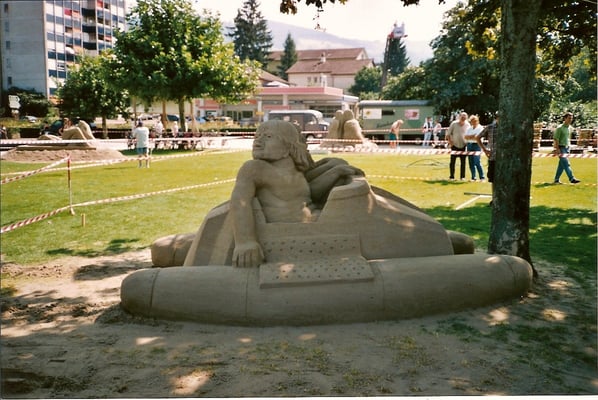 Pedalofahrer. 2000 Rohrschach / Schweiz