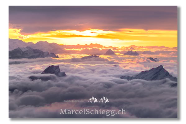 Marcel Schiegg Fotografie, Marcel Schiegg, Säntis, Sonnenuntergang, Alpstein