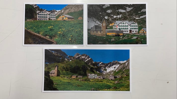 Marcel Schiegg-Postkarten Berggasthaus Meglisalp