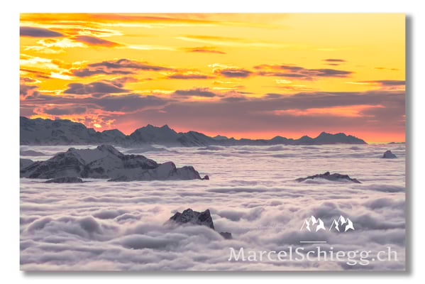 Marcel Schiegg Fotografie, Marcel Schiegg, Säntis, Nebelmeer, Alpstein