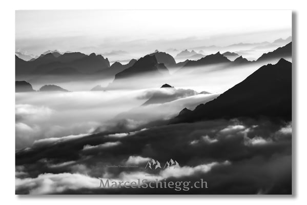 Marcel Schiegg, Marcel Schiegg Fotografie, Berggasthaus Rotsteinpass, Sonnenuntergang, Alpstein, Toggenburg