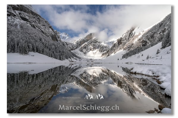 Marcel Schiegg Fotografie, Marcel Schiegg, Seealpsee, Winter, Alpstein, Appenzell, Appenzellerland
