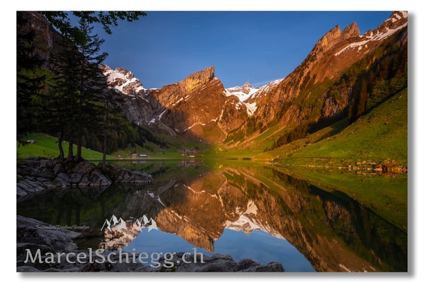 Marcel Schiegg Fotografie, Marcel Schiegg, Seealpsee, Spiegelbild, Alpstein, Appenzell, Appenzellerland