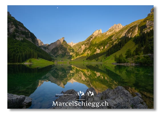 Marcel Schiegg Fotografie, Seealpsee, Spiegelung, Alpstein, Appenzell, Appenzellerland