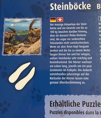 Marcel Schiegg, carta.media, Rotsteinpass, , Steinbock, Alpensteinbock, Puzzle, Alpstein