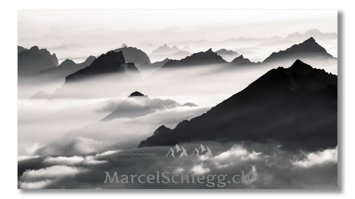 Marcel Schiegg, Marcel Schiegg Fotografie, Berggasthaus Rotsteinpass, Sonnenuntergang, Alpstein, Toggenburg