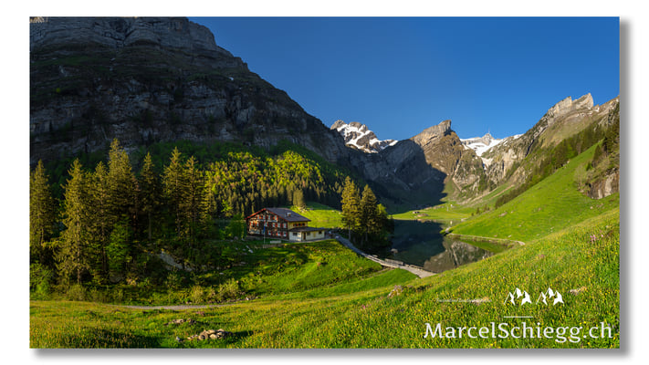Marcel Schiegg Fotografie, Seealpsee, Berggasthaus Seealpsee, Alpstein, Appenzell, Appenzellerland