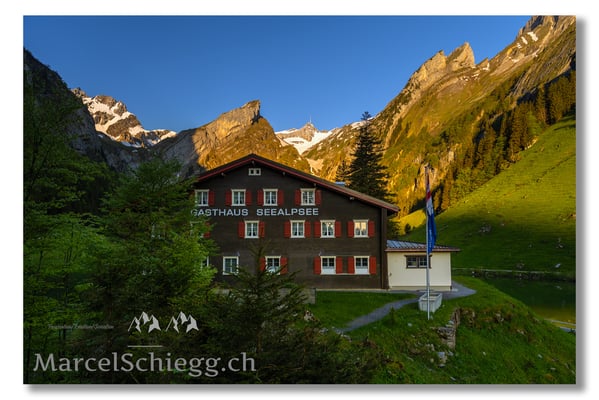 Marcel Schiegg Fotografie, Seealpsee, Berggasthaus Seealpsee, Alpstein, Appenzell, Appenzellerland