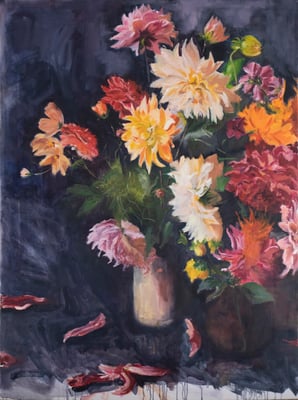 La joie I, 2023, huile sur toile 2023, 130 x 97 cm