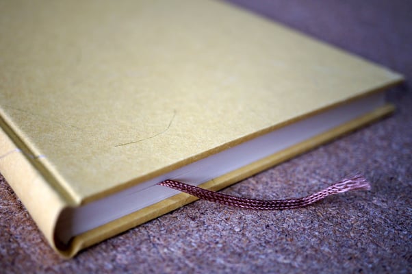 薄い繊維入ったからし色