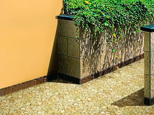 Mosaico Palladiana marmo Giallo Rosato