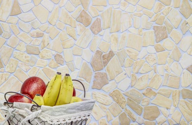 Mosaico Palladiana marmo Botticino