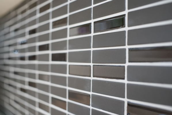 Mosaico Antiscivolo BRICK NERO MIX opaco