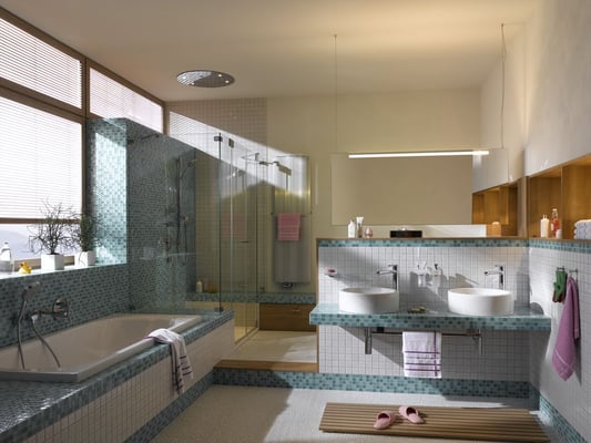 Mosaico CRYSTAL MIX CELESTE Vetro lucido