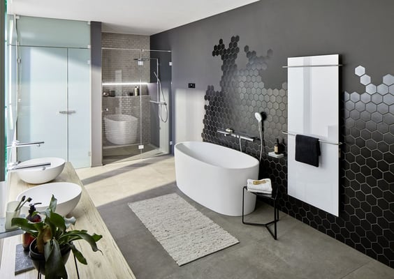 Mosaico Esagoni BIG NERO MAT