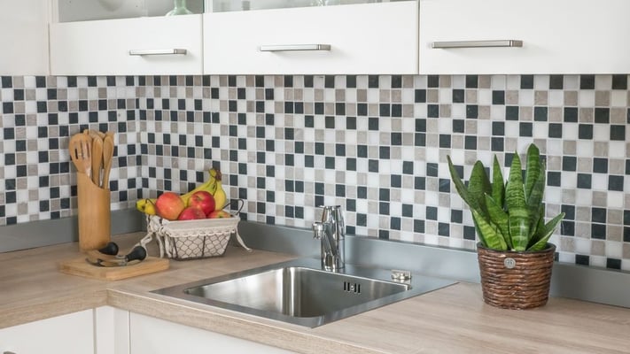 Mosaico Marmo 32mm Trix Bianco Grigio Nero anticato