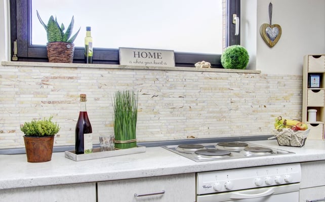 Mosaico Muretto Marmo Golden Cream lucido