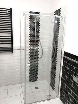 Mosaico Mattoncini D. NERO e Mosaico Mattoncini D. BIANCO