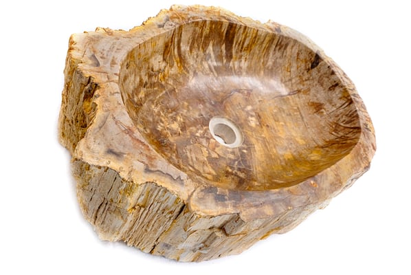 Lavello in Legno Fossile ø 50-55cm H 15cm