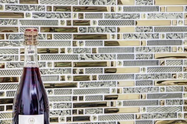 Mosaico Riflessi Brick Gold