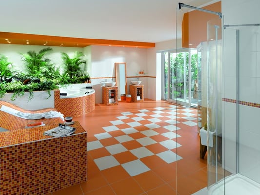 Mosaico CRYSTAL MIX GIALLO ARANCIO Vetro lucido