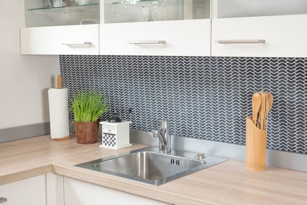 Mosaico Kuba Zigzag 10/45 mm Nero