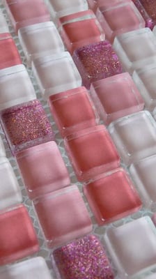 Mosaico Glitter Rosa