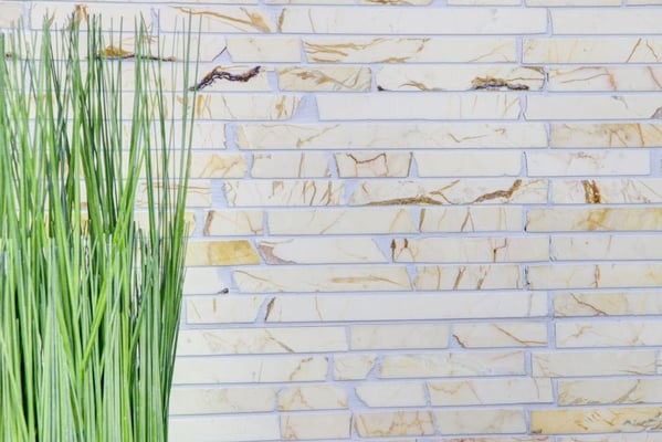 Mosaico Muretto Marmo Golden Cream lucido