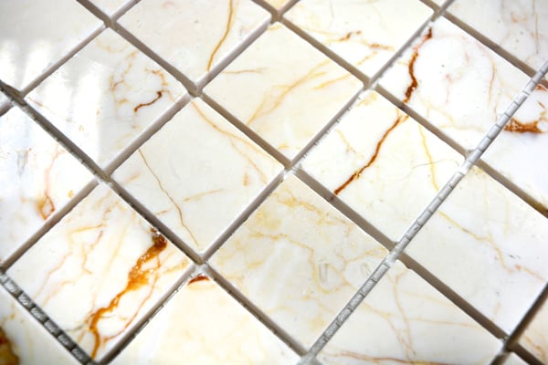 Mosaico 32mm Golden Cream lucido