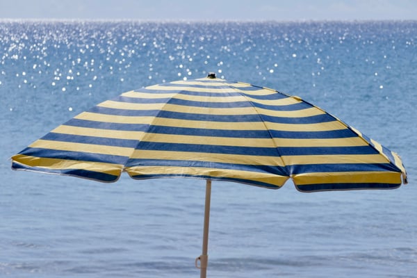 Sonnenschirm am Saga Beach