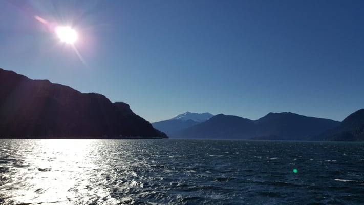 Cruce de transbordador Estuario de Reloncaví
